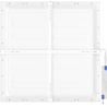 Mexen Brill-S LED Ceiling Panel Surface-mounted 60 x 60 cm, 40W, Neutral - 4000K, 4000 lm, White - L205-060-060-4040-20