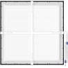 Mexen Brill-S LED Surface-Mounted Ceiling Panel 60 x 60 cm, 40W, Neutral - 4000K, 3600 lm, Black - L205-060-060-4040-70