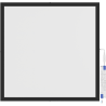 Mexen Brill-S LED Surface-Mounted Ceiling Panel 60 x 60 cm, 40W, Neutral - 4000K, 3600 lm, Black - L205-060-060-4040-70