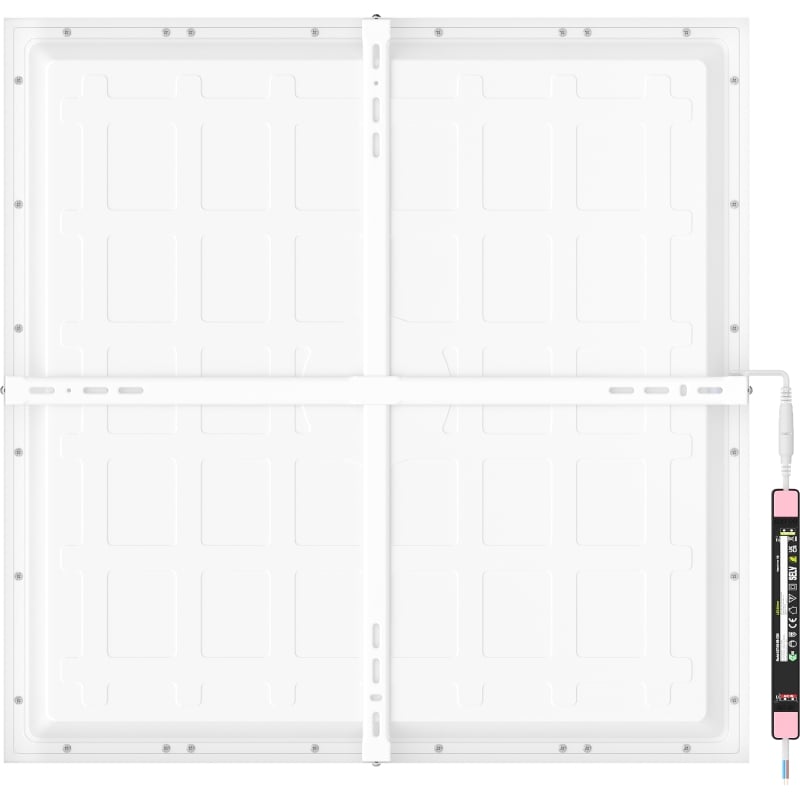 Mexen Brill-S LED Ceiling Panel Surface Mounted 60 x 60 cm, 48W, Neutral - 4000K, 5280 lm, white - L206-060-060-4840-20