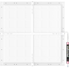 Mexen Brill-S LED Ceiling Panel Surface Mounted 60 x 60 cm, 48W, Neutral - 4000K, 5280 lm, white - L206-060-060-4840-20