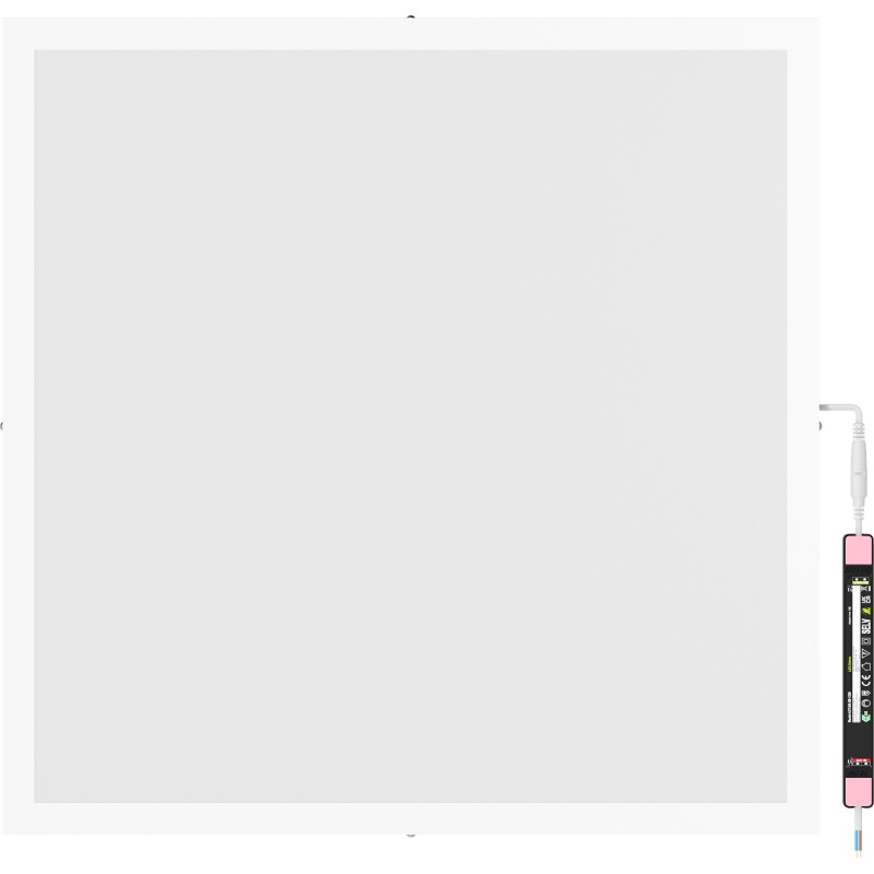Mexen Brill-S LED Ceiling Panel Surface Mounted 60 x 60 cm, 48W, Neutral - 4000K, 5280 lm, white - L206-060-060-4840-20