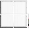 Mexen Brill-S LED Ceiling Panel Surface Mounted 60 x 60 cm, 48W, Neutral - 4000K, 4800 lm, Black - L206-060-060-4840-70