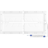 Mexen Brill-S LED Ceiling Panel Surface Mounted 60 x 30 cm, 24W, Neutral - 4000K, 2880 lm, White - L207-060-030-2440-20