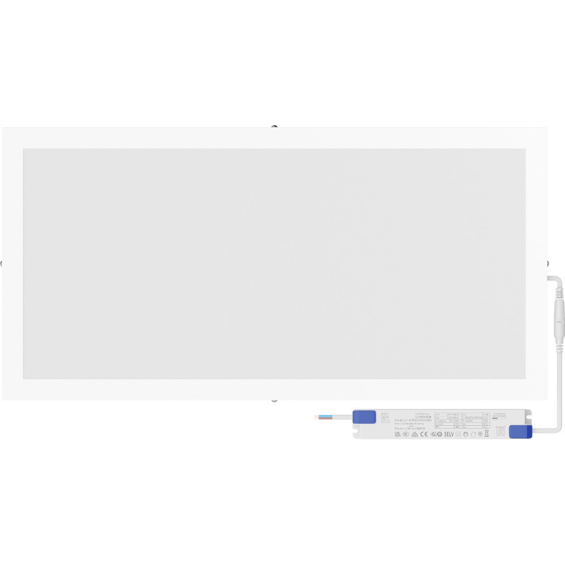 Mexen Brill-S LED Ceiling Panel Surface Mounted 60 x 30 cm, 24W, Neutral - 4000K, 2880 lm, White - L207-060-030-2440-20
