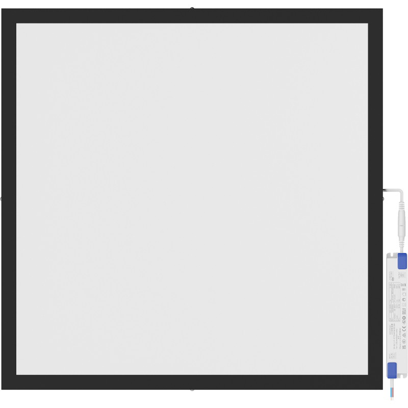 Mexen Brill-S surface-mounted LED ceiling panel 60 x 60 cm, 36W, Neutral - 4000K, 3960 lm, black - L207-060-060-3640-70