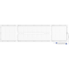 Mexen Brill-S LED Ceiling Panel Surface Mounted 120 x 30 cm, 36W, Neutral - 4000K, 5184 lm, White - L207-120-030-3640-20