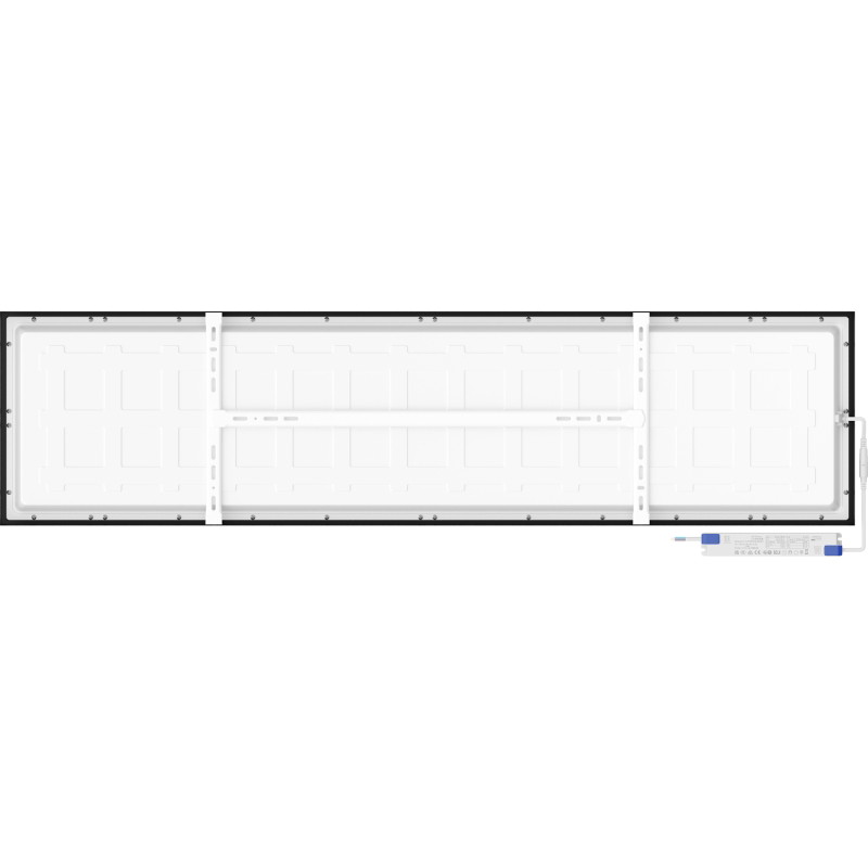 Mexen Brill-S LED Ceiling Panel Surface Mounted 120 x 30 cm, 36W, Neutral - 4000K, 3960 lm, Black - L207-120-030-3640-70