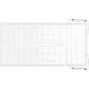 Mexen Brill-S LED Surface-Mounted Ceiling Panel 120 x 60 cm, 60W, Neutral - 4000K, 7200 lm, White - L207-120-060-6040-20