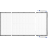 Mexen Brill-S LED Ceiling Panel Surface Mounted 120 x 60 cm, 60W, Neutral - 4000K, 6600 lm, Black - L207-120-060-6040-70