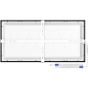 Mexen Brill-S surface-mounted LED ceiling panel 60 x 30 cm, 24W, Neutral - 4000K, 2640 lm, black - L207-060-030-2440-70