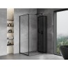 Mexen Mist-F folding shower cabin right 75 x 70 cm, black frame, black - 8A6T-075-070-70-70-P