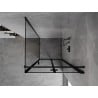 Mexen Mist-F folding shower enclosure right 80 x 80 cm, black frame, black - 8A6T-080-080-70-70-P