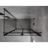 Mexen Mist-F 90 x 95 cm Folding Shower Enclosure, Right Side, Black Frame, Black - 8A6T-090-095-70-70-P