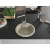 Mexen Diego 1-bowl granite sink with kitchen faucet Rita, beige - 6512-69-670300-00