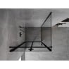 Mexen Mist-F folding shower enclosure left 90 x 90 cm, black frame, black - 8A6T-090-090-70-70-L
