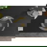 Mexen Diego 1-compartment granite sink with a kitchen mixer tap Rita, Grey - 6512-71-670300-50