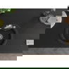 Mexen Diego 1-compartment granite sink with a kitchen mixer tap Rita, Black/Gold metallic - 6512-75-670300-00