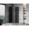 Mexen Mist-F Duo folding shower cabin 100 x 100 cm, black grid, black - 8A6-100L-100P-70-77