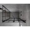 Mexen Mist-F Foldable Right Shower Cabin 70 x 90 cm, Black Grid, Black - 8A6T-070-090-70-77-P