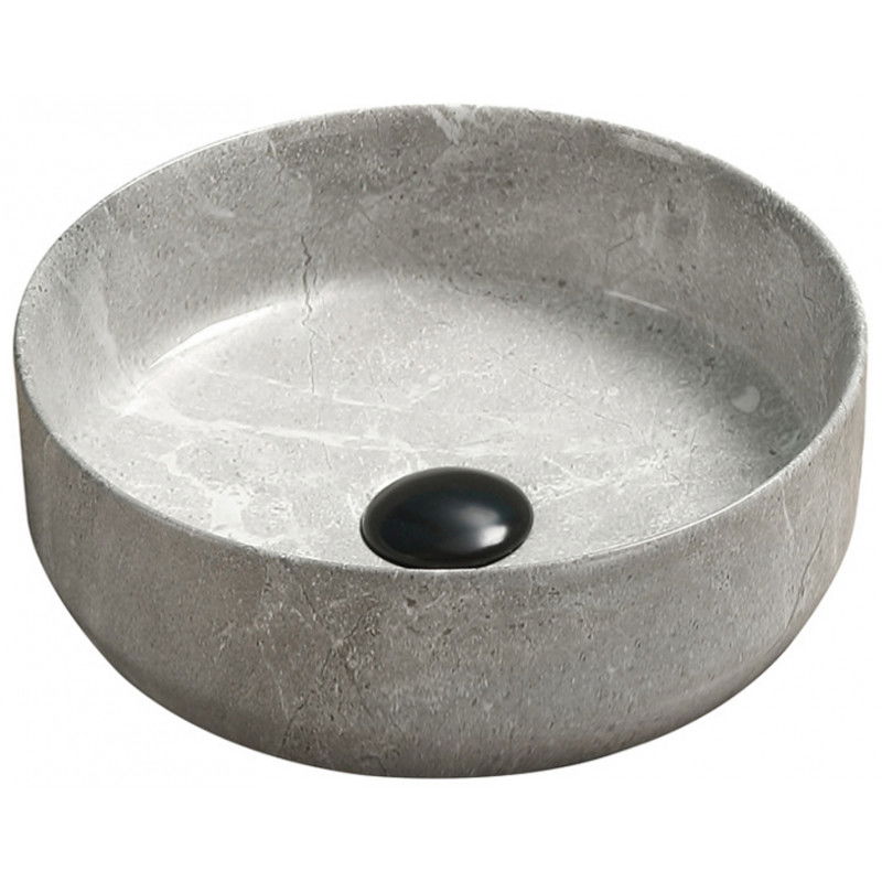 Mexen Felicia countertop washbasin 34 x 34 cm, Grey stone - 21363962