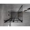 Mexen Mist-F folding shower cabin left 80 x 80 cm, black grid, black - 8A6T-080-080-70-77-L