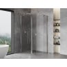 Mexen Mist Asymmetrical Pentagonal Shower Enclosure Swing 100 x 80 cm, Transparent, Chrome - 8A8-100-080-01-00