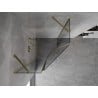 Mexen Mist Pentagonal Shower Enclosure with Swing Door 80 x 80 cm, Transparent, Gold - 8A8-080-080-50-00