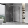 Mexen Mist L pentagonal asymmetric swing shower enclosure 100 x 90 cm, transparent, chrome - 8A8L-100-090-01-00