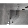 Mexen Mist L asymmetrical pentagon shower cabin hinged 80 x 90 cm, transparent, chrome - 8A8L-080-090-01-00