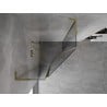 Mexen Mist L pentagon shower cabin with pivot 90 x 90 cm, transparent, gold - 8A8L-090-090-50-00