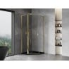 Mexen Mist L pentagon shower cabin with pivot 90 x 90 cm, transparent, gold - 8A8L-090-090-50-00