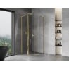 Mexen Mist L pentagon shower cabin with pivot 90 x 90 cm, transparent, gold - 8A8L-090-090-50-00