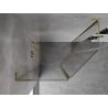 Mexen Mist L pentagonal asymmetrical hinged shower enclosure 100 x 90 cm, transparent, gold - 8A8L-100-090-50-00