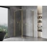 Mexen Mist L pentagonal asymmetrical hinged shower enclosure 100 x 90 cm, transparent, gold - 8A8L-100-090-50-00