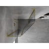 Mexen Mist L pentagonal shower enclosure, hinged, 90 x 90 cm, transparent, brushed gold - 8A8L-090-090-55-00