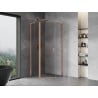 Mexen Mist L five-sided hinged shower cabin 90 x 90 cm, transparent, brushed copper - 8A8L-090-090-65-00
