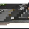 Mexen Bruno 1-compartment granite sink with a drip tray and kitchen mixer tap Rita, Grey - 6513-71-670300-50