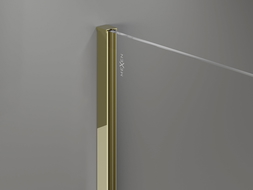 Mexen wall-mounted strip for 8 mm shower screen, gold - 800-00-50