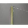 Mexen wall profile for shower screen 8 mm, brushed gold - 800-00-55