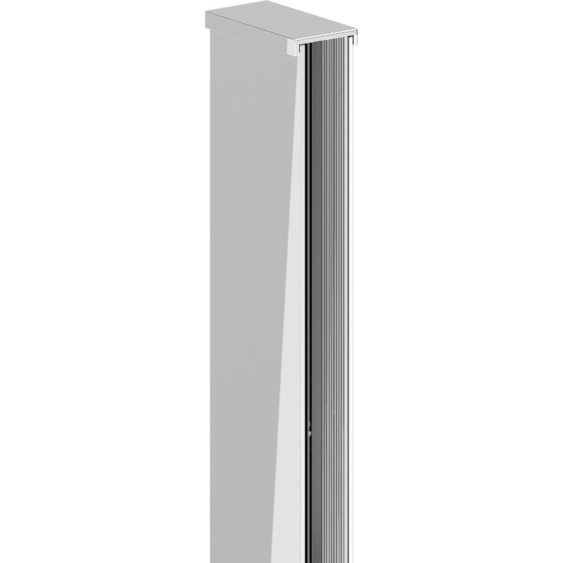 Mexen wall-mounted strip for shower wall 10 mm, chrome - 800-00-01-X