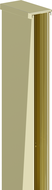 Mexen adhesive strip for shower wall 10 mm, gold - 800-00-50-X