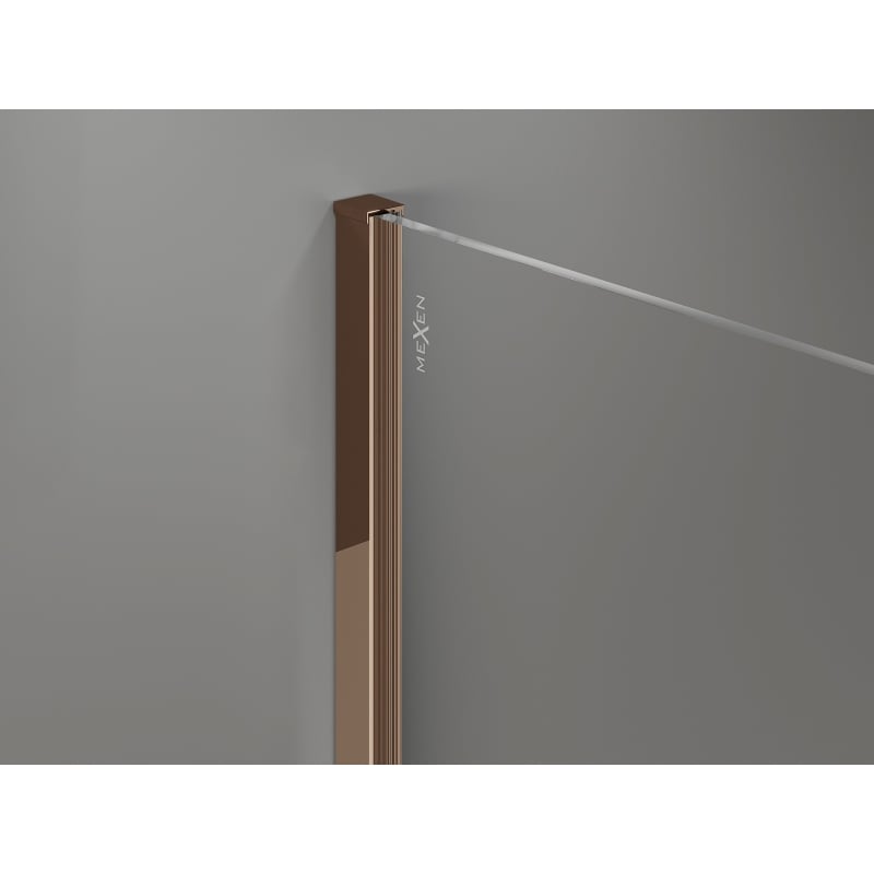 Mexen wall profile for 10 mm shower wall, rose gold - 800-00-60-X