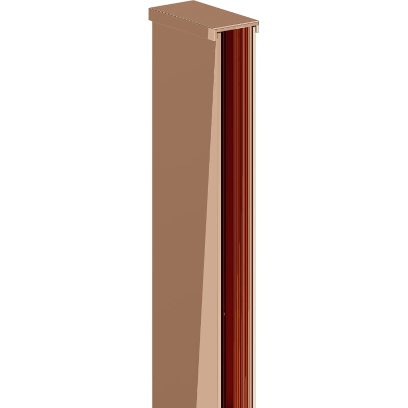 Mexen wall profile for 10 mm shower wall, rose gold - 800-00-60-X