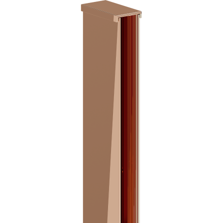 Mexen wall profile for 10 mm shower wall, rose gold - 800-00-60-X