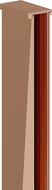 Mexen wall profile for 10 mm shower wall, rose gold - 800-00-60-X