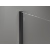Mexen wall-mounted strip for 10 mm shower panel, black - 800-00-70-X