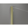 Mexen wall profile for 10 mm shower wall, brushed gold - 800-00-55-X