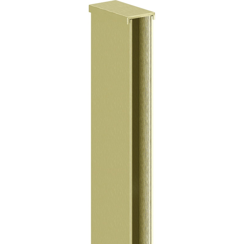 Mexen wall profile for 10 mm shower wall, brushed gold - 800-00-55-X