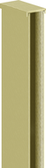 Mexen wall profile for 10 mm shower wall, brushed gold - 800-00-55-X
